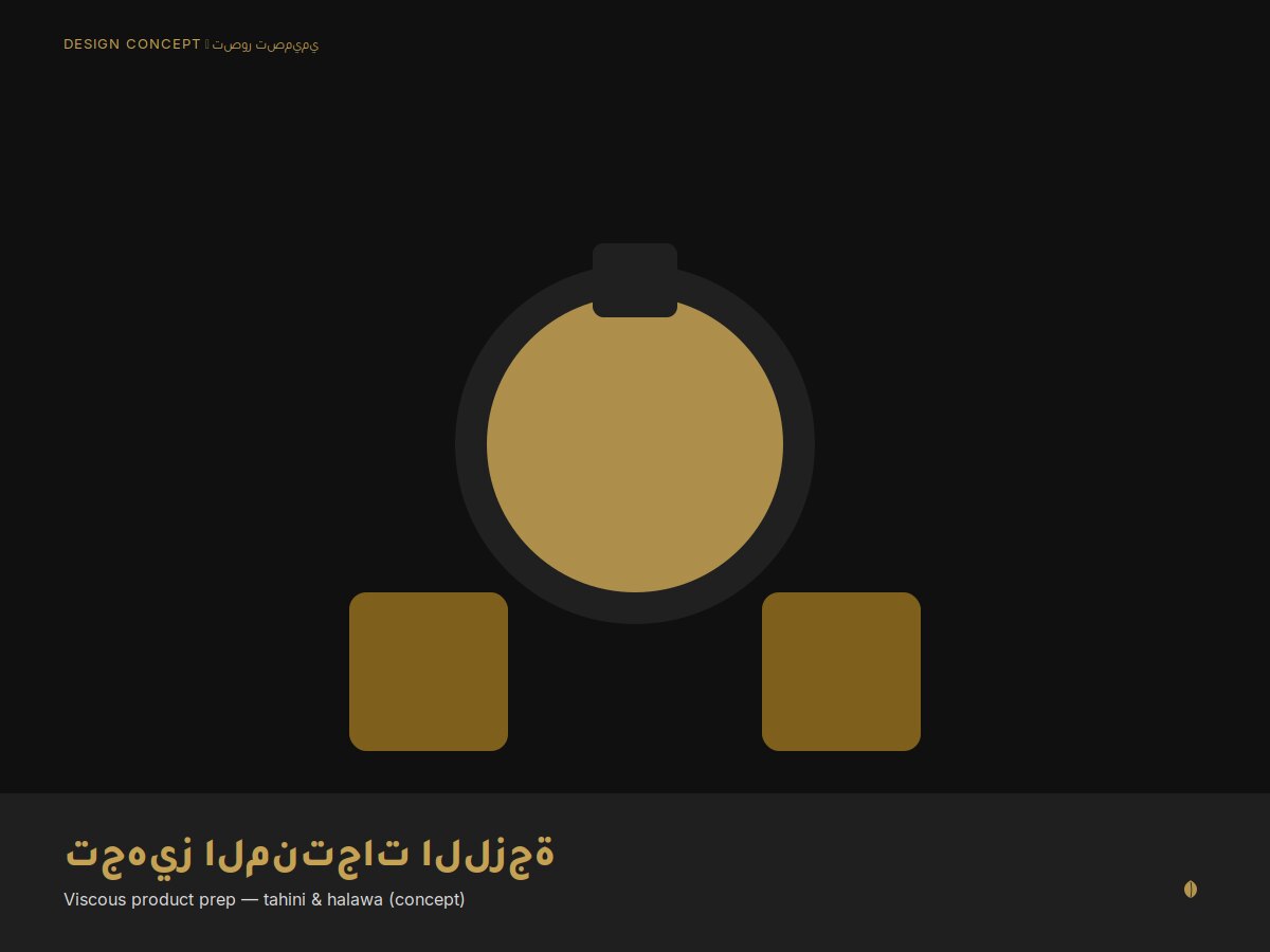 تجهيز المنتجات اللزجة